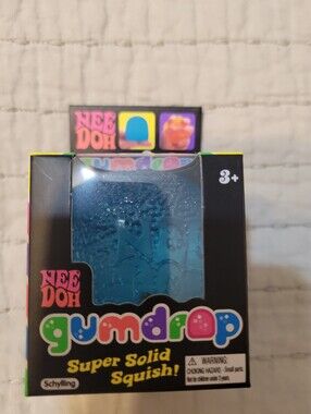 Needoh Gumdrop Super Solid Squish! Blue